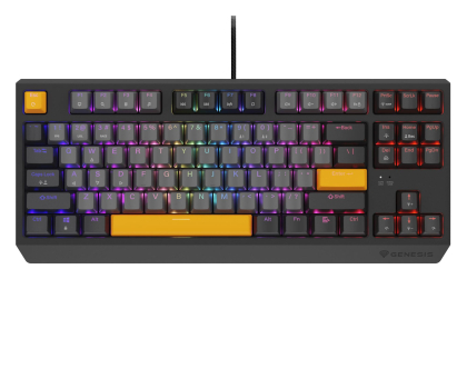 Klawiatura Genesis THOR 230 TKL ANCHOR GRAY NEGATIVE US RGB MECHANICZNA OUTEMU NKG-2082